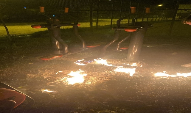 Erbaa'da parklara zarar veren 2 çocuk yakalandı
