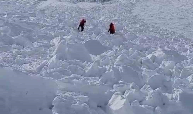 Erciyes'te çığ düşme anı kamerada