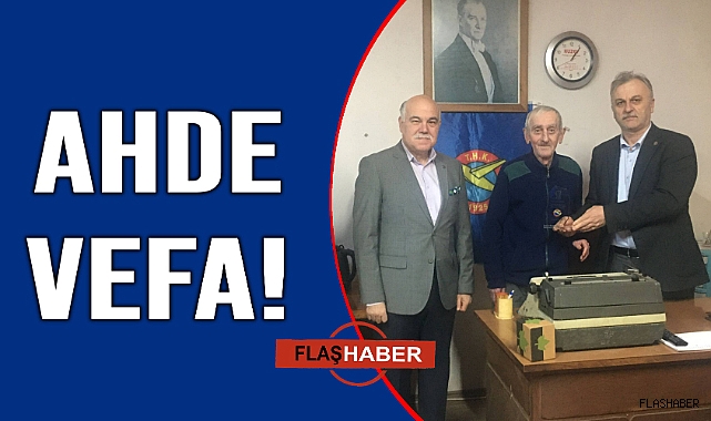Eski yönetici Özkan Erol'a THK'dan vefa plaketi