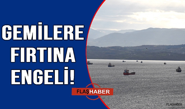 Fırtınadan kaçan gemiler Sinop Limanı'na sığındı
