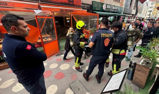 Fritöz az kalsın kafeyi yakıyordu