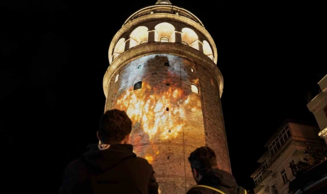 Galata Kulesi'nde "Çanakkale ruhu"
