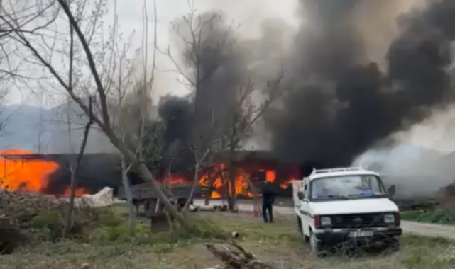 Garajda çıkan yangın güçlükle söndürüldü