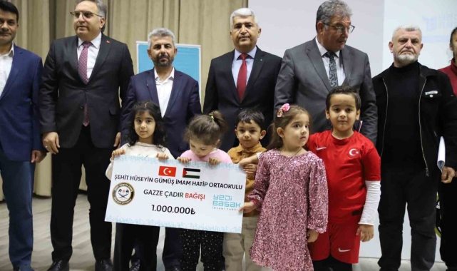 Gaziantepli öğrencilerden Gazze için milyonluk destek