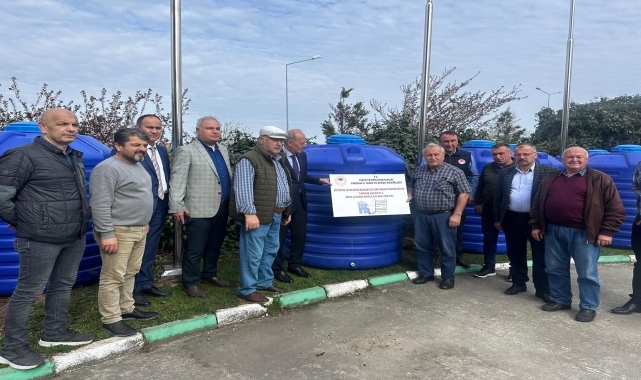 Giresun'da üreticilere damla sulama malzemeleri dağıtıldı