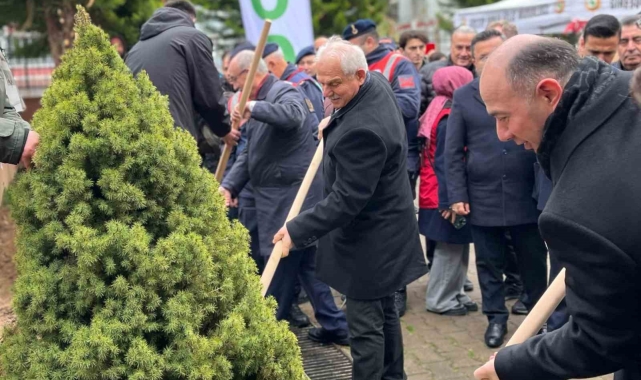 Giresun'da fidanlar toprakla buluştu