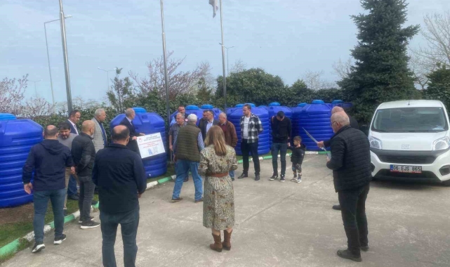 Giresun'da yağmur hasadı ile tarımsal sulama projesi hayata geçirildi