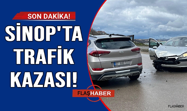 İki araç kafa kafaya çarpıştı