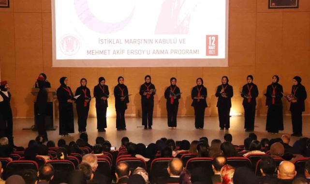 İstiklal Marşı'nın kabulünün 104. yılı Bayburt'ta kutlandı