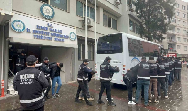İzmir'de suç örgütüne operasyon: 11 tutuklama