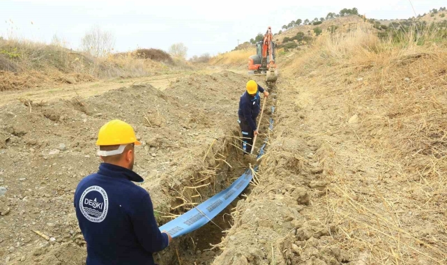 Kaklık'ta asbest borular tarihe karışıyor