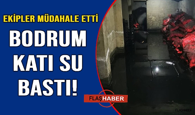 Kalorifer arızası su baskınına yol açtı