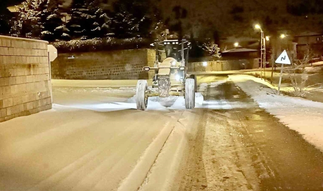 Kar yine yağdı,Talas'ta kış çalışmalar yeniden başladı