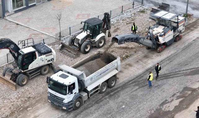 Karacasu Caddesi'nde kazı çalışmaları başladı