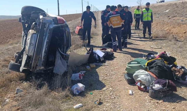 Karaman'da trafik kazası: 1 ölü, 1 yaralı