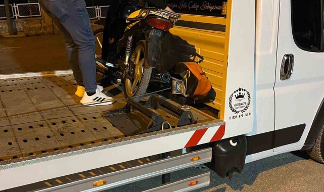 Karapınar'da motosiklet denetimleri