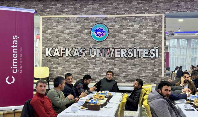 Kars'taki Çalıştaya sanayi kuruluşu Çimentaş Kars Çimento Fabrikası'ndan katkı
