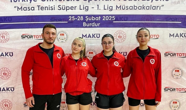 Kastamonu Üniversitesi Spor Bilimleri Fakültesi masa tenisinde Süper Lig'e yükseldi