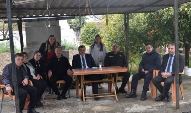 Kaymakam Yakuta aile ziyaretlerine devam ediyor