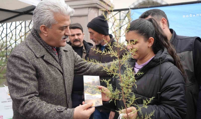 Kırıkkale'de vatandaşlara ücretsiz fidan dağıtıldı