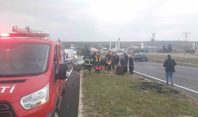 Kırklareli'nde trafik kazası: 2 yaralı