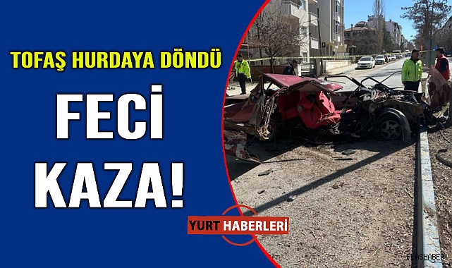 Kontrolden çıkan otomobil ağaca çarptı: 1 ölü, 1 yaralı