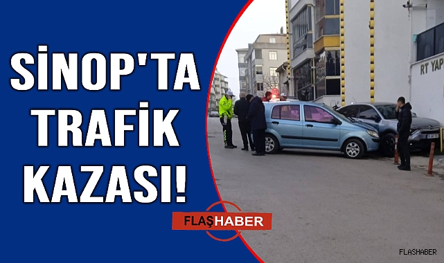 Kontrolden çıkan otomobil park halindeki araca çarptı