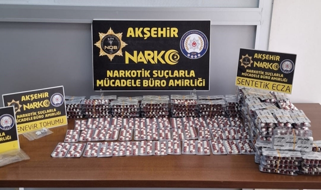 Konya'da uyuşturucu operasyonu: 3 gözaltı