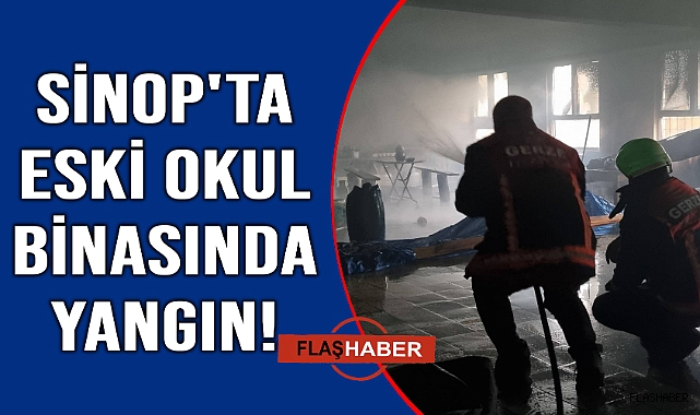 Kullanılmayan okul binasında çıkan yangın panik yarattı