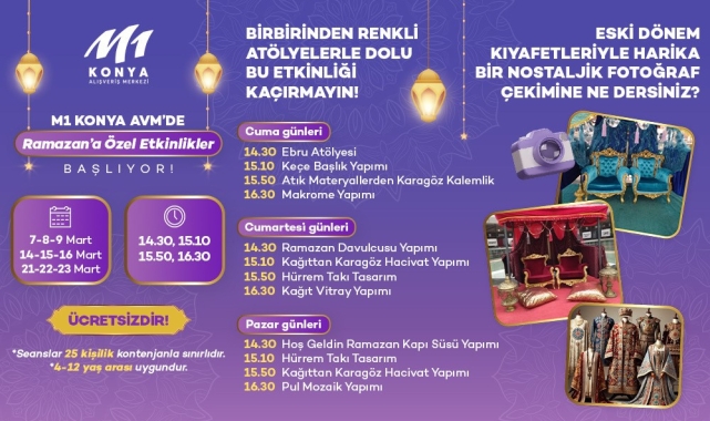 M1 Konya AVM&#039;de Ramazan programı devam ediyor