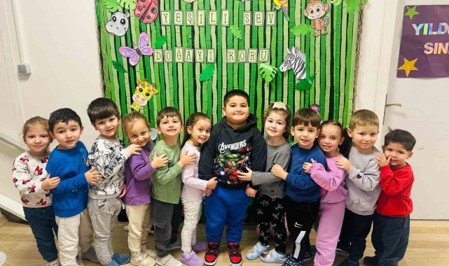 Maltepeli miniklerden 'yeşili sev ormanı koru' mesajı