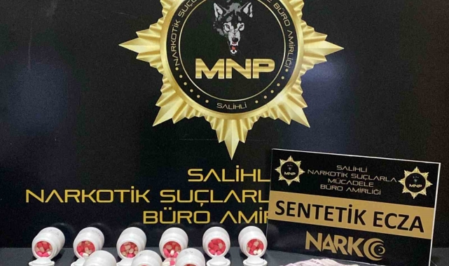 Manisa'da 500 sentetik ecza ele geçirildi