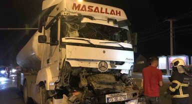 Mardin'de tır ile tanker çarpıştı: 1 yaralı
