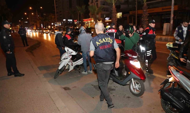 Mersin polisinden dron destekli denetim