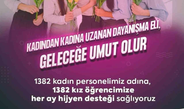 Muğla Büyükşehir'den bir ilk: Bin 382 kız öğrenciye hijyen desteği