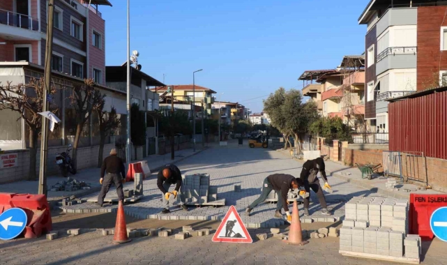 Nazilli'de yol çalışmaları aralıksız sürüyor
