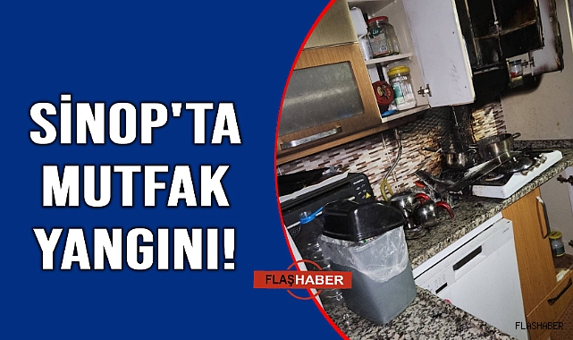 Ocakta unutulan yemek yangın çıkardı