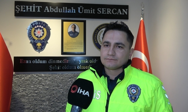 Öğretmene verdiği nasihatle içleri yakan polis memuru: "Onun sayesinde eşime ve çocuğuma binlerce dua geldi"