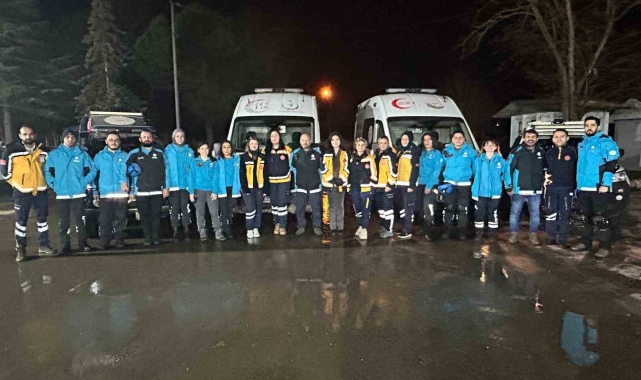 Okul pansiyonu siren sesleriyle yankılandı