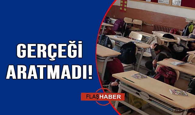 Okul zili yerine siren sesi çaldı