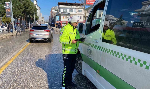 Ordu'da bir haftada yaklaşık 22 bin araç ve sürücü denetlendi