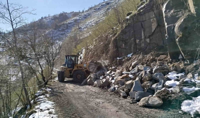 Ordu'da heyelanlı noktalara müdahale ediliyor