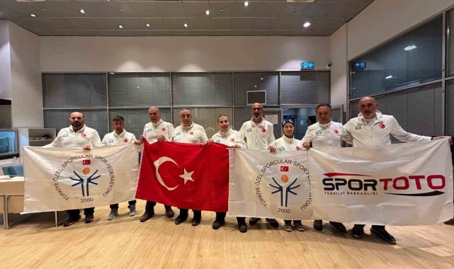 Özel Sporcular Kayak Milli Takımı, Dünya Şampiyonası için Fransa'ya gitti