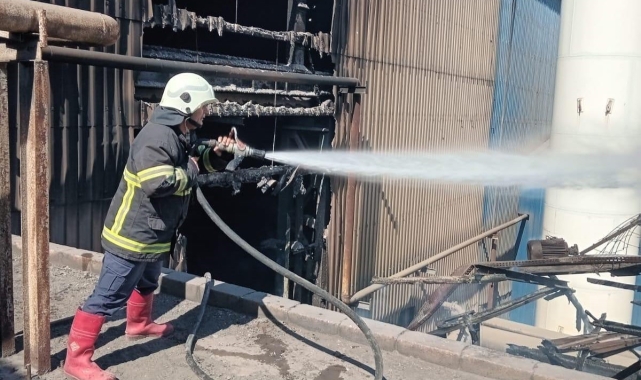 Payas'ta korkutan yangın