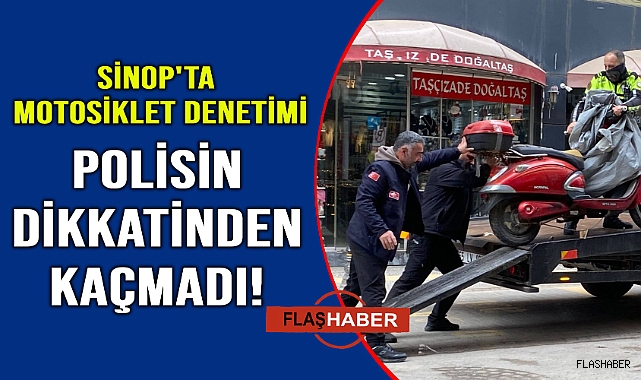 Plakasız motosiklet işte böyle çekildi