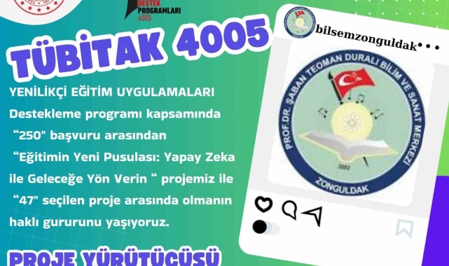 Prof. Dr. Şaban Teoman Duralı Bilim ve Sanat Merkezi'nden büyük başarı