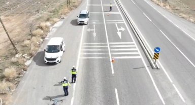 Ramazan Bayramı'nda trafik güvenliği için dron destekli denetimler arttı
