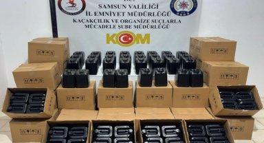 Samsun'da 1 ton etil alkol ele geçirildi