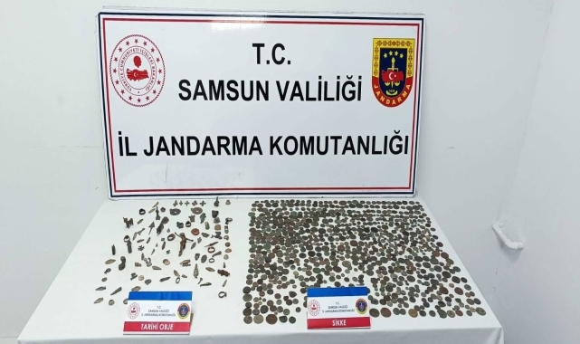 Samsun'da tarihi eser kaçakçılığı operasyonunda 1 kişi yakalandı