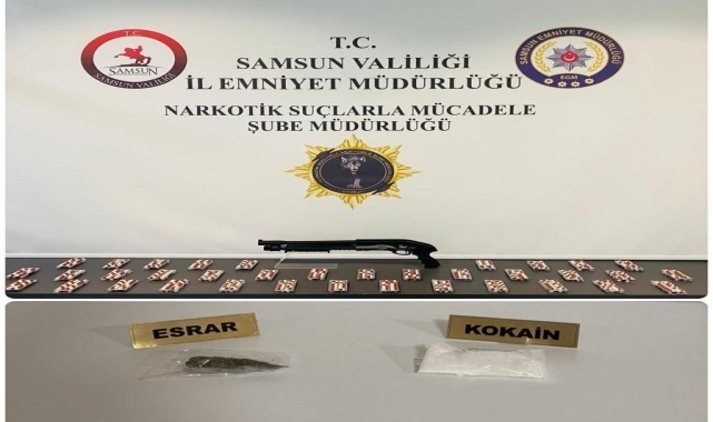 Samsun'da uyuşturucu operasyonunda 2 zanlı yakalandı